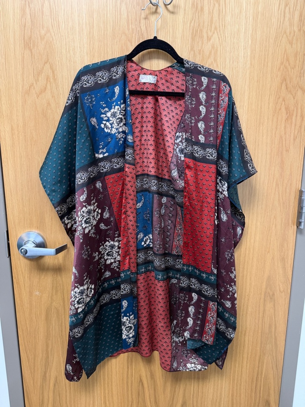 Free People Boho Patchwork Kimono Cardigan - Multicolor